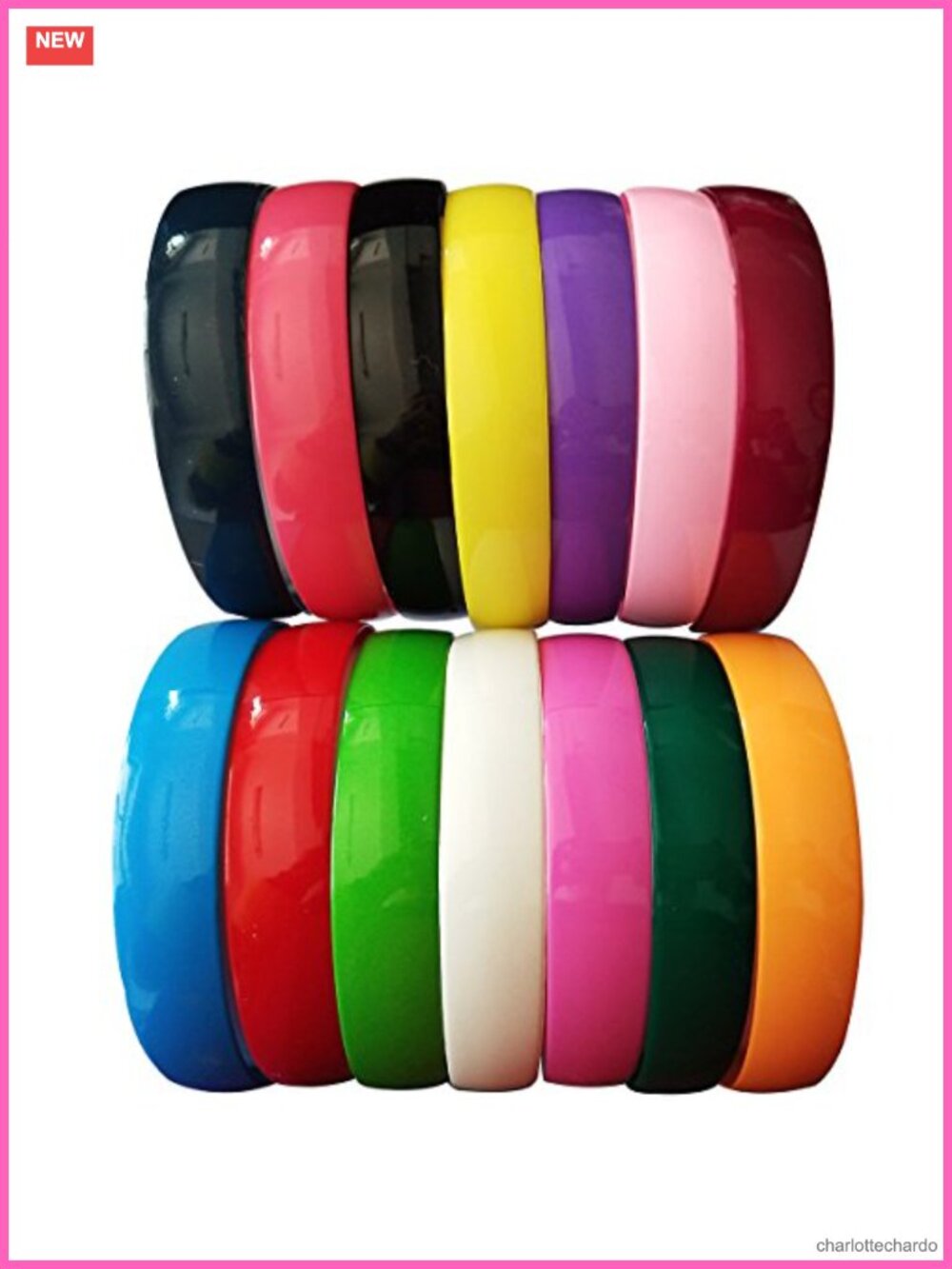 12 Pack Plastic Headbands with Teeth 25mm Wide Hair Accessories for Women
